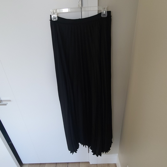 Enza Costa Pleated Maxi Skirt in Black NWOT - Picture 4 of 6